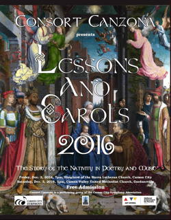 Poster for Lessons and Carols 2016