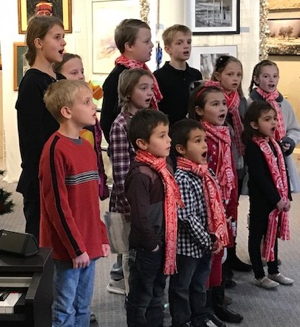 Photograph Joyful Noise Carson Children's Choir in performance at NAA Gallery.