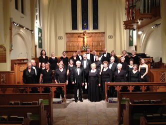 Photograph of Carson Chamber Singers at Trinity Episcopal Church, Reno
