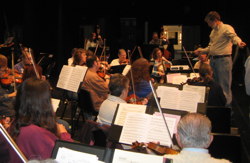 Photograph of CC Symphony in rehearsal at the Community Center, Dec. 2010