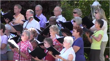 Photograph of Carson City Symphonhy Chorus at Governor's Mansion, June 2014