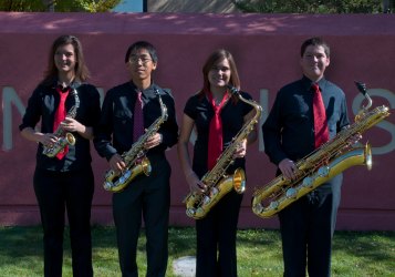 Photograph of Carson High School Saxophone Quartet