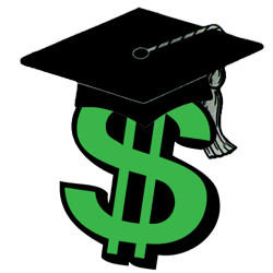 Image of dollar sign and mortarboard courtesy of clipartpanda.com.