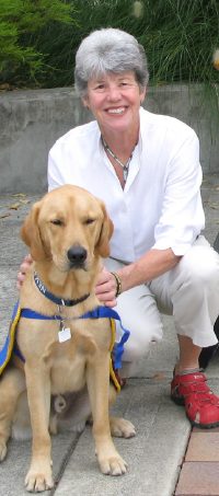 Image of Lin Nelson
  with a canine companion