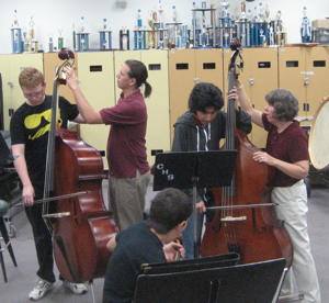 Photograph of new CHS basses