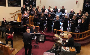 Photograph of Gary Schwartz conducting
