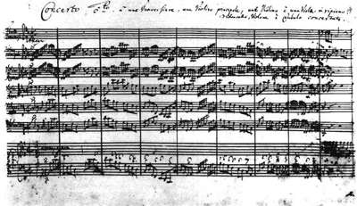 Photograph of Bach Branderburg Concerto No. 5