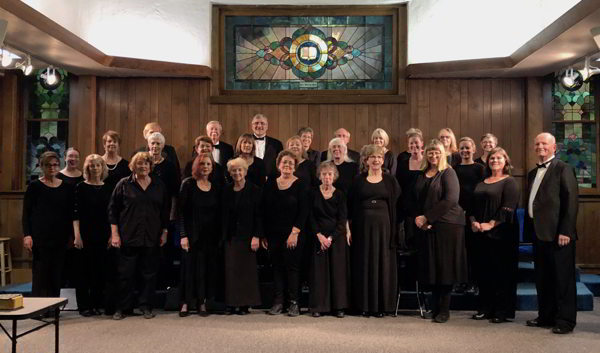 Photograph of Carson Chamber Singers in First United Methodist Church in 2019