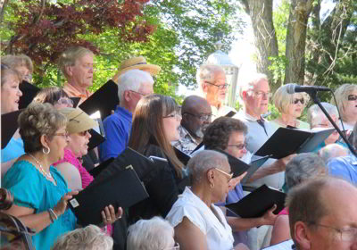 Photograph of Carson Chamber Singers at Pops Party in 2015