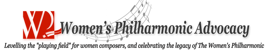 Logo for Women's Philharmonic Advocacy