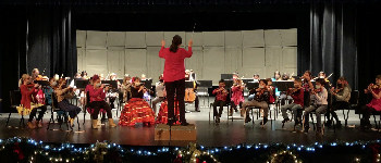 Photograph of Symphony Youth Strings concert in December 2021.