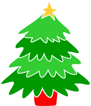 Clip art of Christmas tree